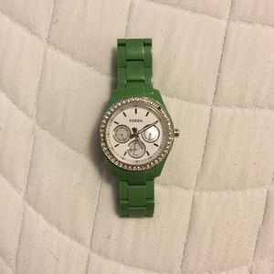 Green Fossil Watch